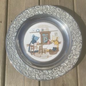 Vintage Wilton Columbia PA RWP Pewter Plate Days Of The Week Tuesday Rare